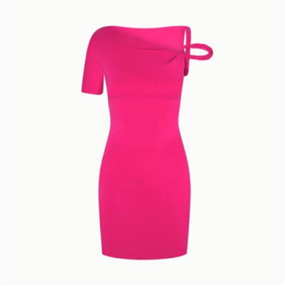 Elegant KHY by Kylie Jenner Pink Off-Shoulder Dress - Picture 2 of 5